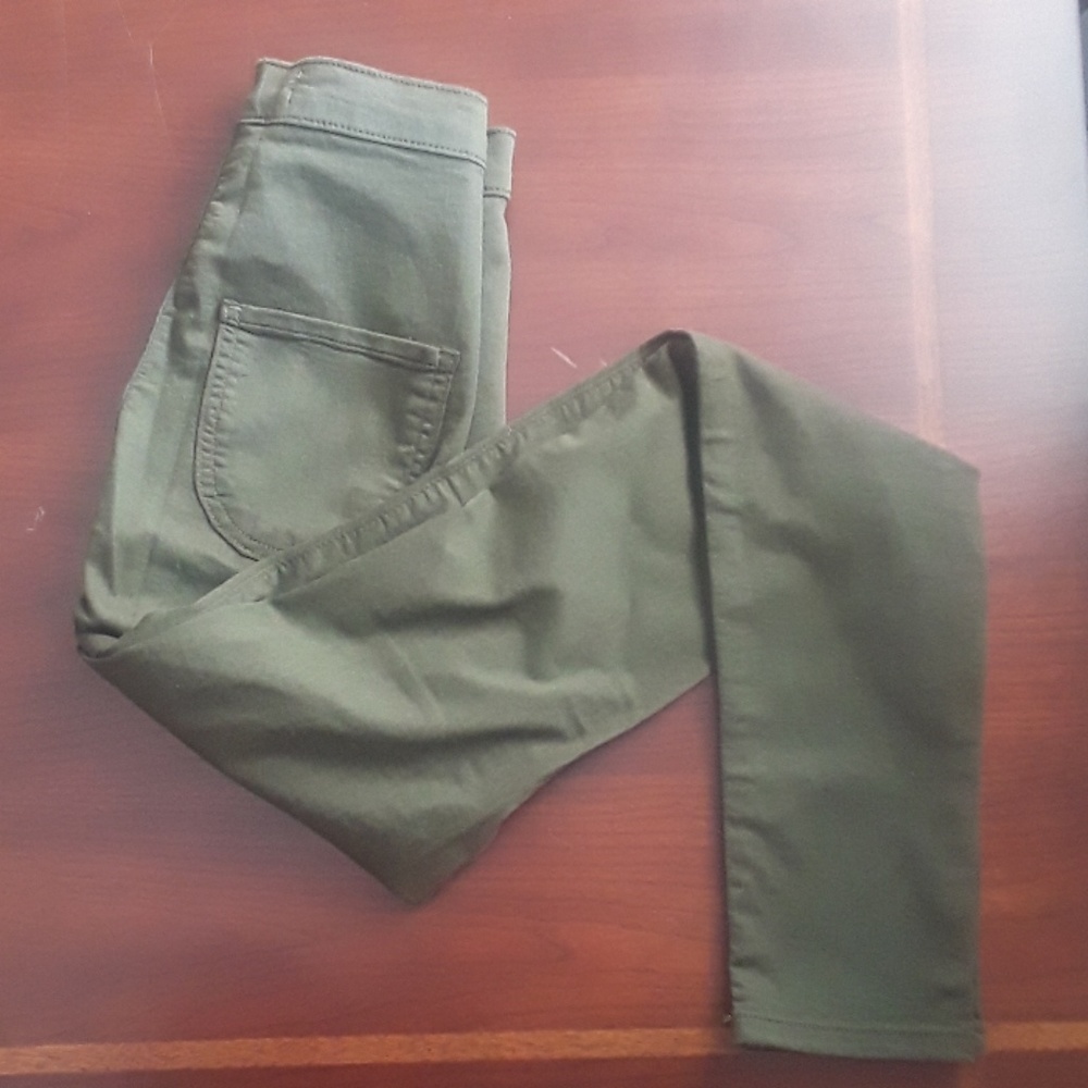Olive high waist jeans size 3